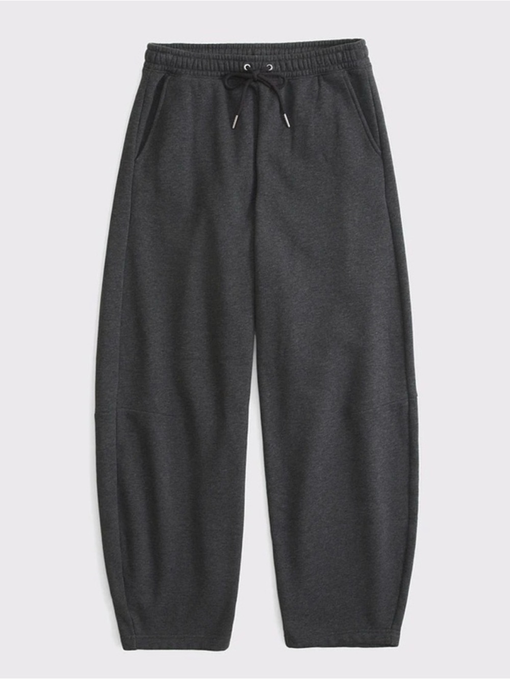 Abercrombie Women's Charcoal Barrel Sweatpants